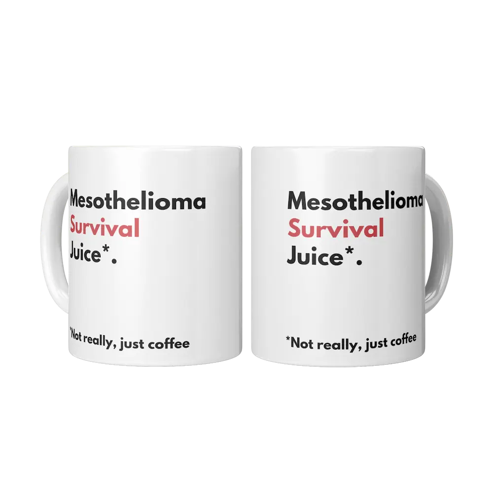 FLASH SALE - "Mesothelioma Survival Juice*" 11oz White Mug teelaunch